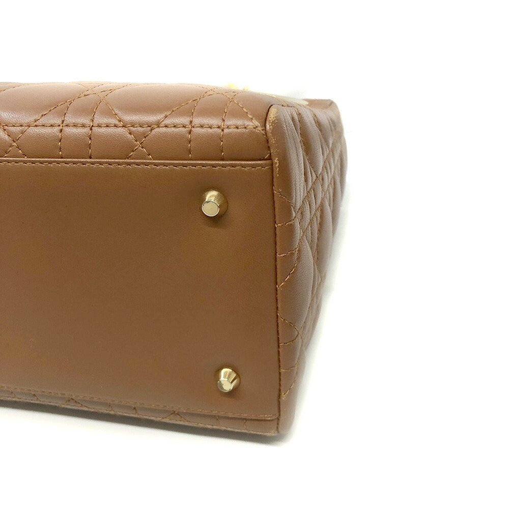 DIOR Lady Shoulder Bag Cannage Brown - Picture 6 of 9